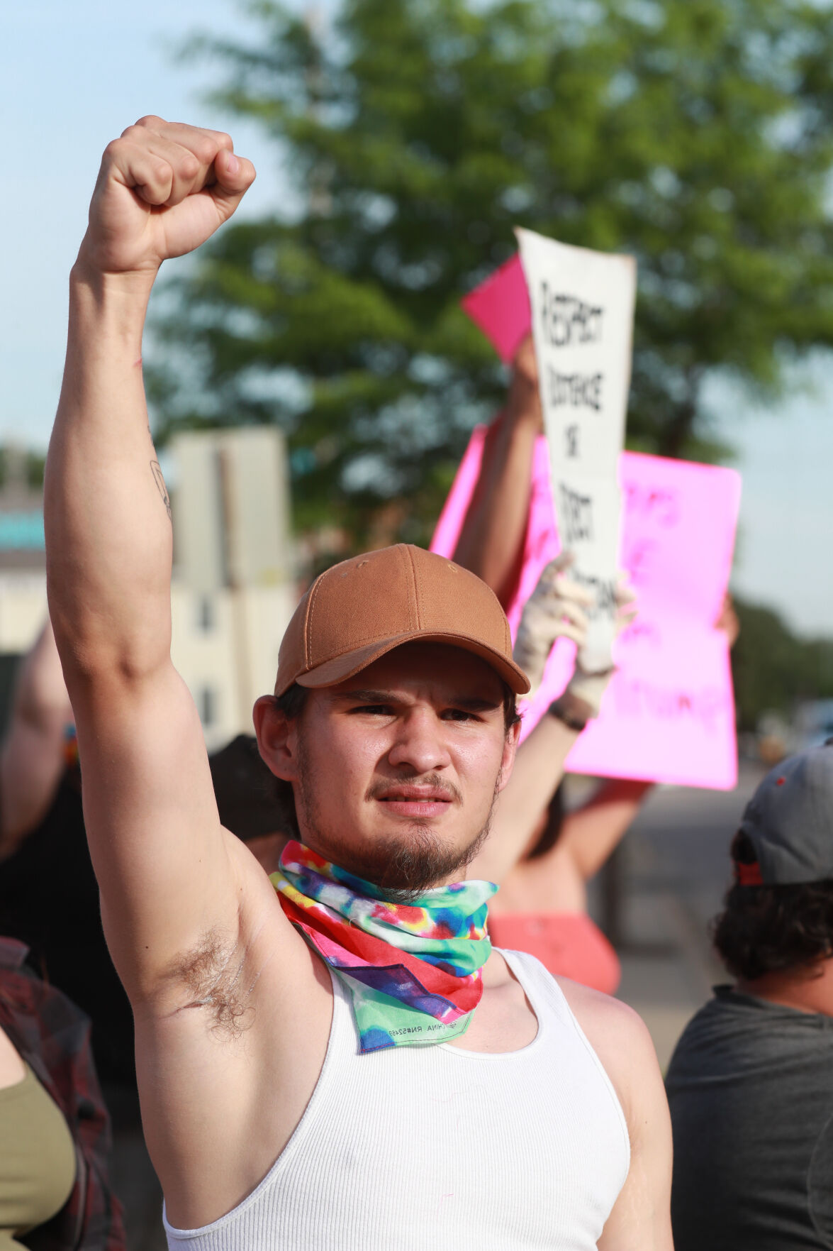 Tuesday night protests in Grand Island